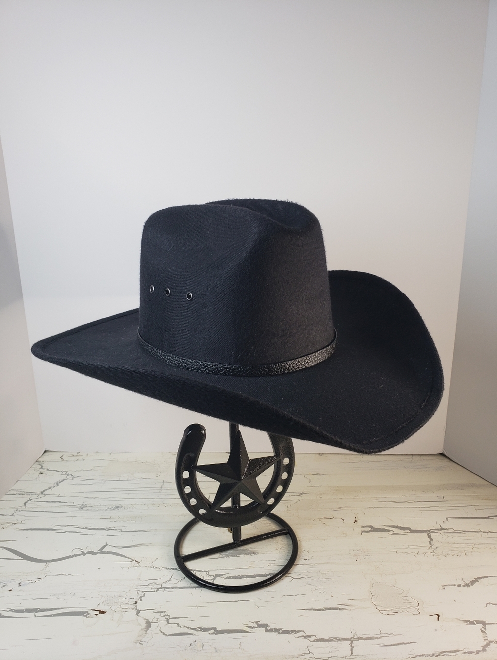 Hat Biz Youth Cowboy Hat (style 19WLK) in Black - Youth size M (6-1/2) - Picture 2 of 14